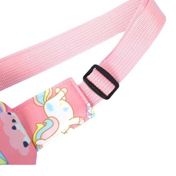Kids Pink Unicorn Chest Sling Bag - Picture 4 of 6